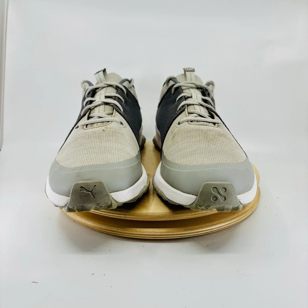 PUMA Grip Fusion Golf Shoes Men's Size 11.5 Gray Turf Sneakers Pre-Owned Comfort - Picture 2 of 8